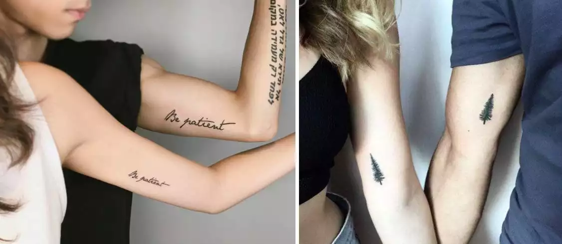 情侣纹身手臂内侧：女生好寓意的纹身图案有哪些？