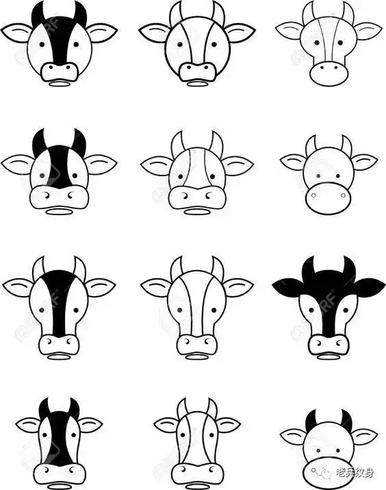 牛年简笔画图片带颜色：牛的简笔画怎么画？(图片)