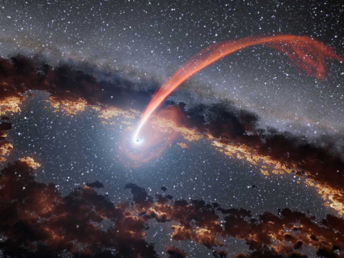 黑洞是如何吞噬恒星的？那些被黑洞吞噬的物质最终又去了哪里呢？