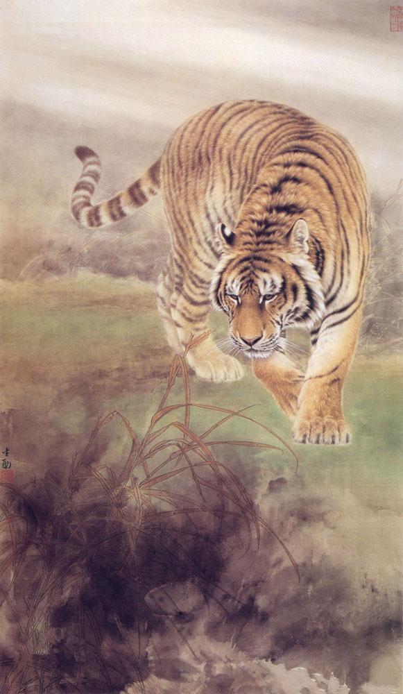 中国现当代十大名家画虎