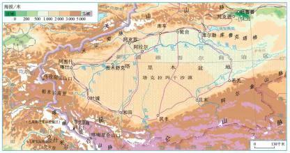 中国四大盆地——塔里木盆地（中国最大的盆地）
