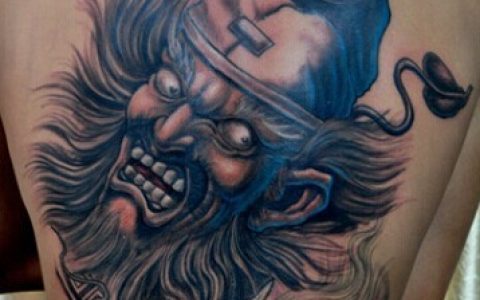 凶悍霸气的钟馗满背纹身图案精选分享！