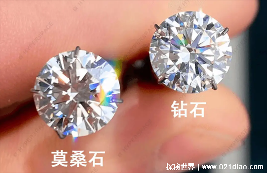 莫桑钻和钻石的区别，价格上相差甚远(莫桑钻1000元就可以1克拉)