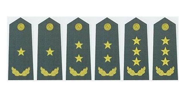 军衔等级肩章排列图片，各军衔所担任职务详解