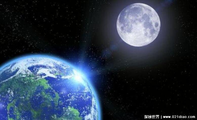 地球到月球的距离，38.4万千米(月球最终将会撞上地球)
