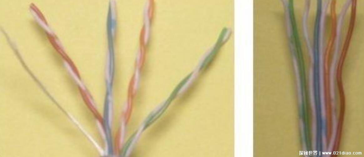 网线水晶头排线图片，按顺序和颜色接线做法简单(附图解)