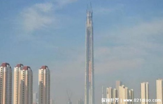 世界上最高的楼排名前十，其中六座在中国(哈利法塔828米排第1)