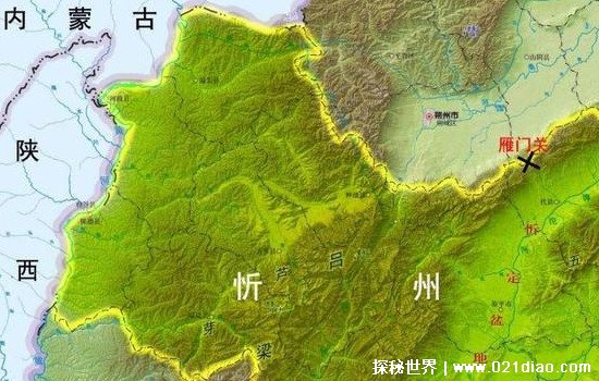 雁门关是在什么地方啊地图，山西代县(被誉为中华第一关)