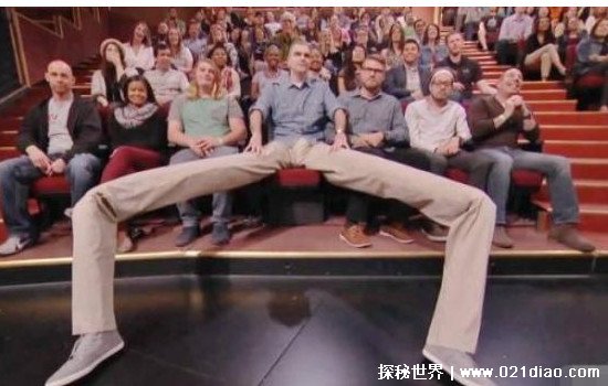 世界上腿最长的人，男的丹尼尔腿长2米(女的霍利腿长1.25米)