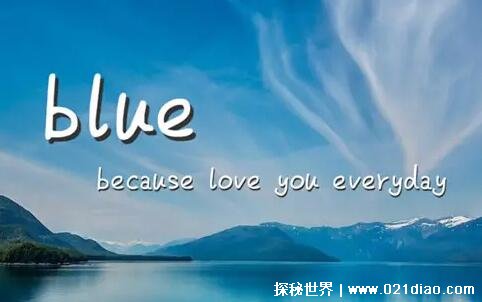 blue是什么意思，英文缩写因为每天都爱你(给喜欢的人备注)