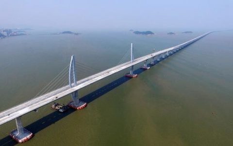 世界最长的跨海大桥，中国港珠澳大桥(全长55公里)