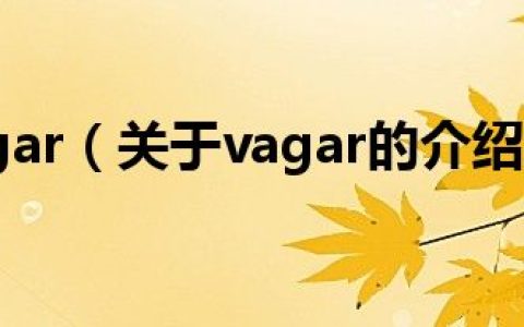 vagar（关于vagar的介绍）