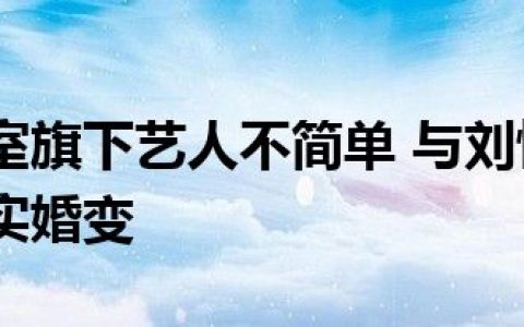 杨幂工作室旗下艺人不简单 与刘恺威最新消息离婚坐实婚变