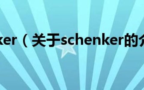 schenker（关于schenker的介绍）