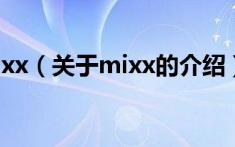mixx（关于mixx的介绍）
