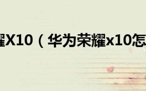 华为荣耀X10（华为荣耀x10怎么样）