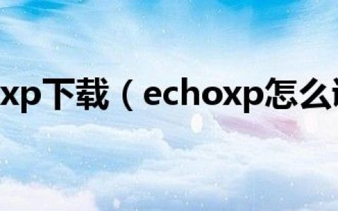 echoxp下载（echoxp怎么调）