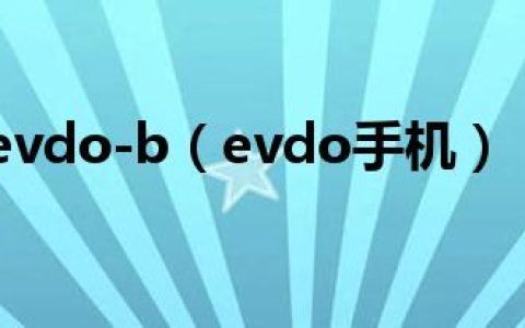 evdo-b（evdo手机）