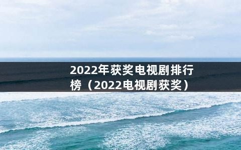 2022年获奖电视剧排行榜（2022电视剧获奖）